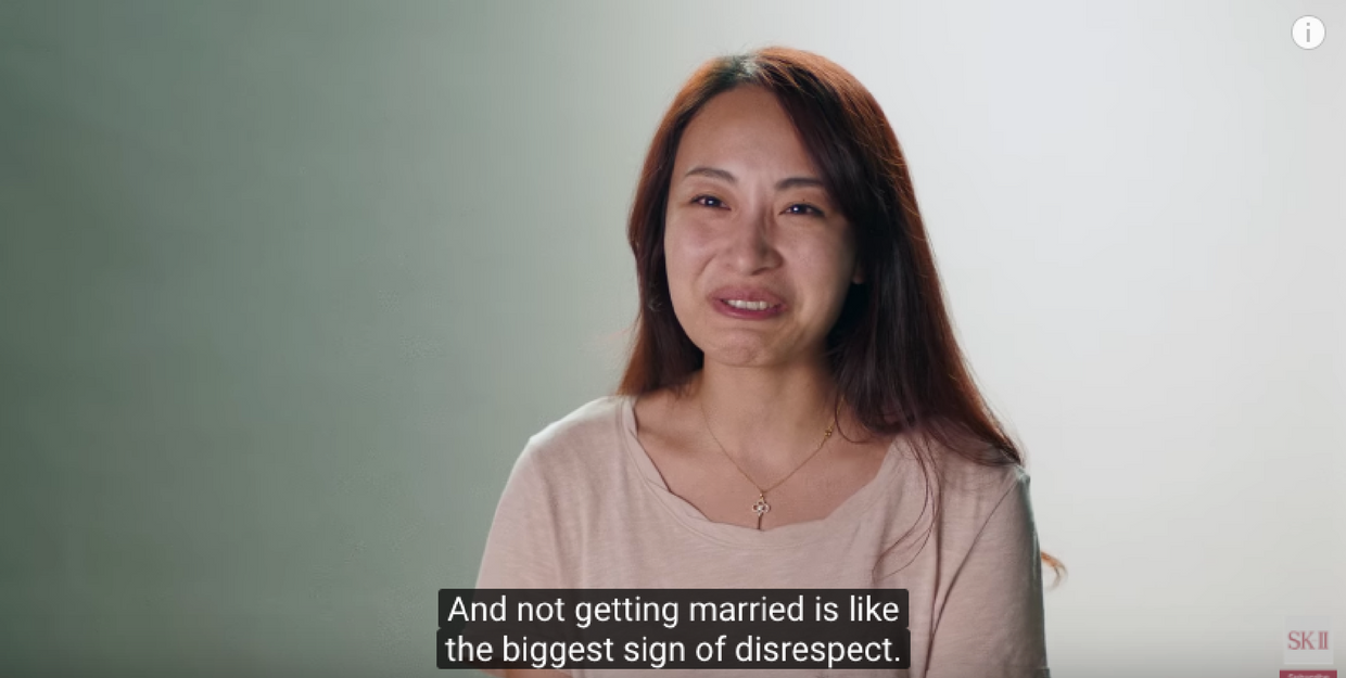 SKII's unexpected ad: the marriage market takeover