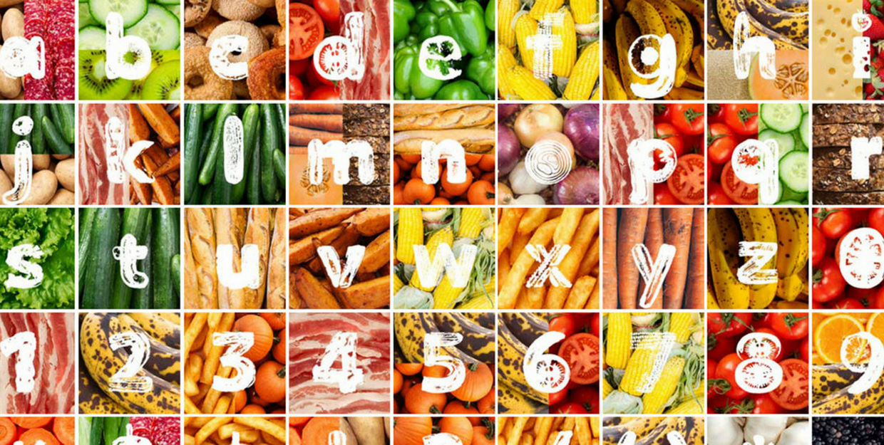 Morton Salt creates a font from discarded vegetables