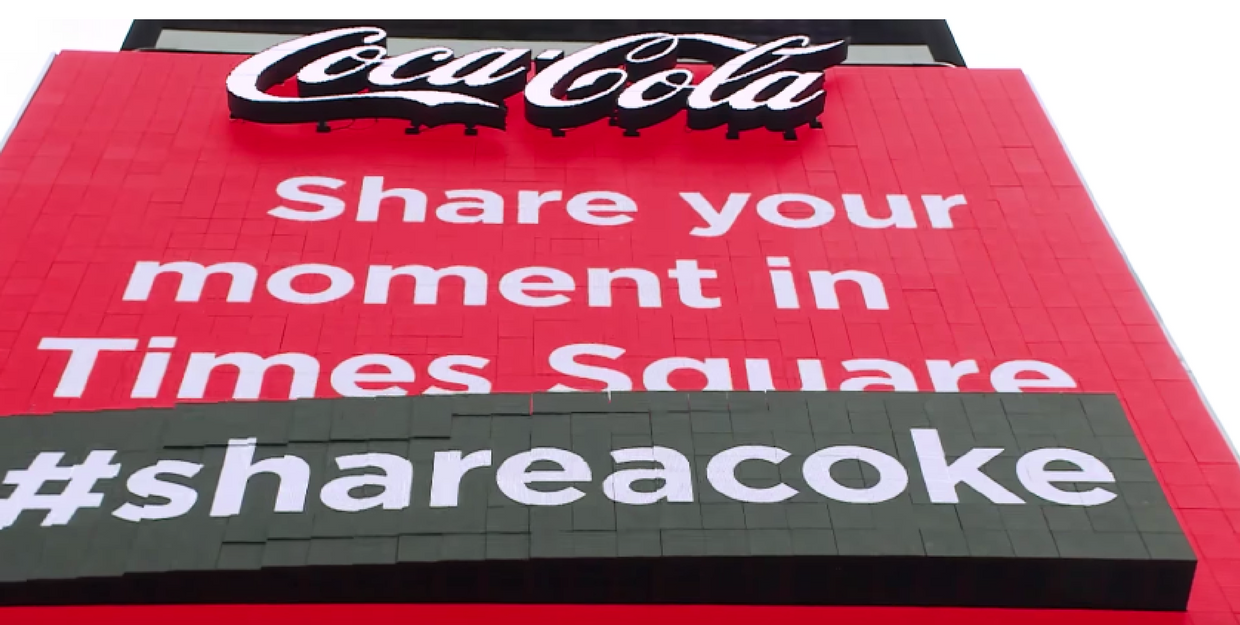 Coca-Cola's high-tech brand activation in Times Square